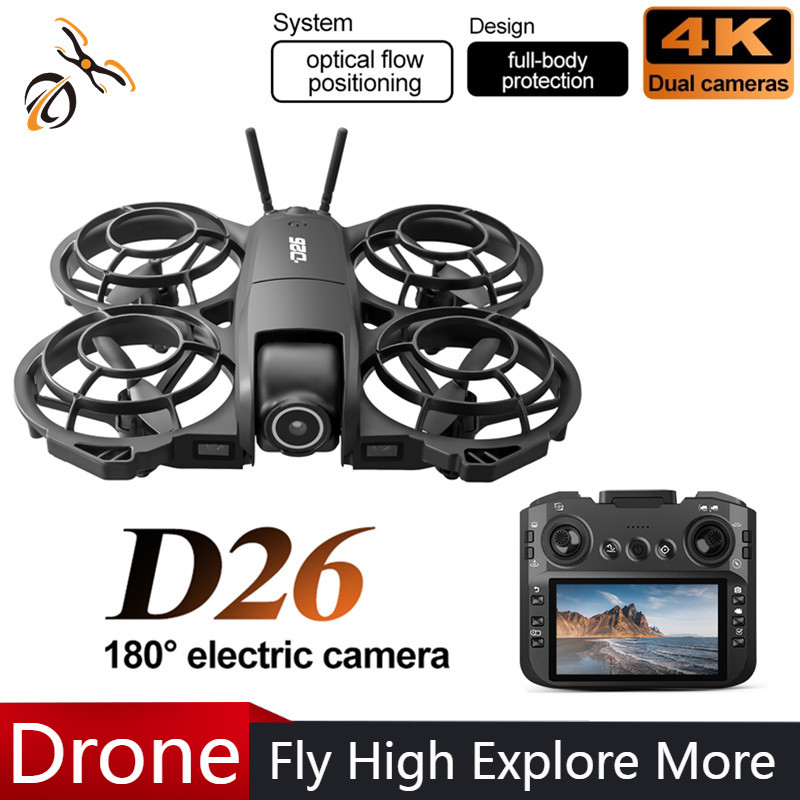 Dron D26 4K Aéreo HD 180 °   D - Drone Power Bank reseña y precio